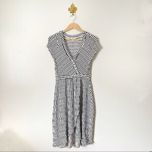 Anthropologie Maeve Paladino Faux Wrap Midi Dress NWOT Small super stretch